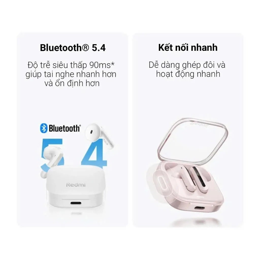 Ảnh Tai nghe Bluetooth Redmi Buds 6 Active | Thời lượng hoạt động 30h | Micro kép giảm ồn | Giảm độ trễ tốt 2