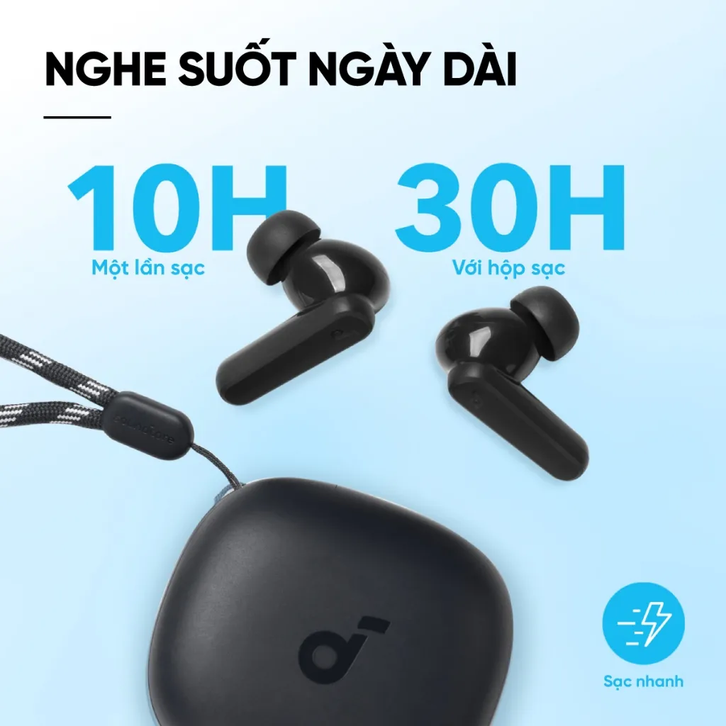 Ảnh Tai nghe bluetooth soundcore R50i (P20i) siêu nhỏ gọn | 30 giờ phát nhạc | Chống nước IPX5 3