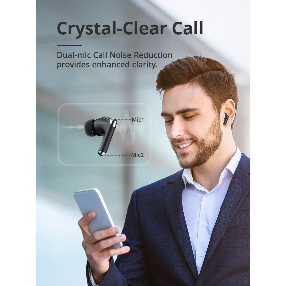 Ảnh Tai nghe bluetooth Tronsmart Sounfii R4 V5.3 | ENC chống ồn | 28H phát nhạc | Chạm thông minh | Bảo Hành 12 tháng 4