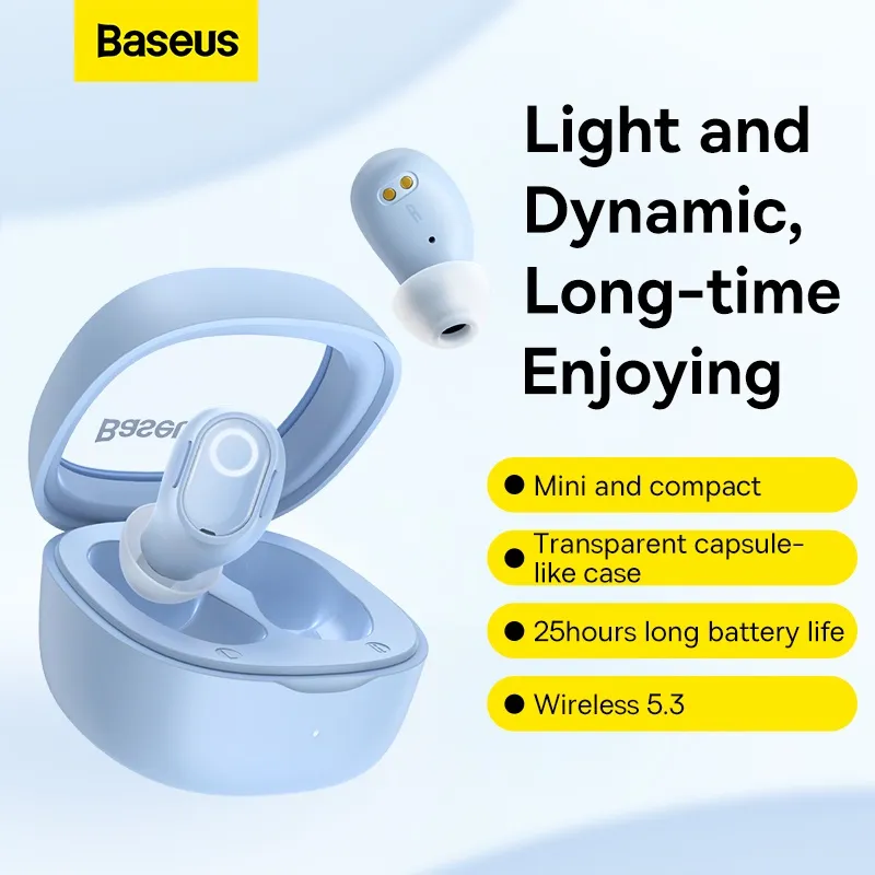 Ảnh Tai nghe Bluetooth True Wireless Baseus Bowie Wm02 bluetooth 5.3 25h sử dụng App điều khiển 2