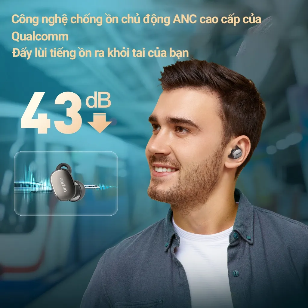 Ảnh Tai nghe Bluetooth True Wireless EarFun Free Pro 3 Bluetooth 5.3 chống ồn ANC chip Qualcomm QCC3072 3