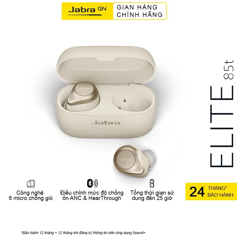 Ảnh Tai Nghe Bluetooth True Wireless JABRA ELITE 85T - Hàng Chính Hãng 1