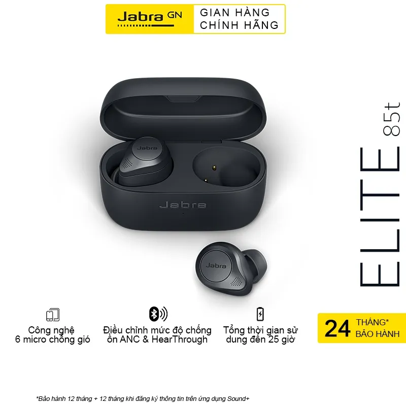 Ảnh Tai Nghe Bluetooth True Wireless JABRA ELITE 85T - Hàng Chính Hãng 2