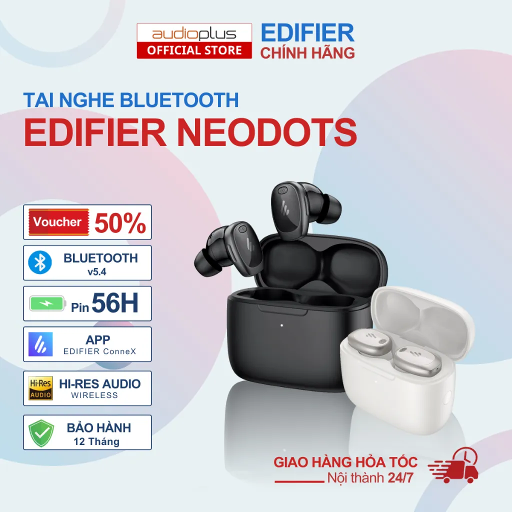Ảnh Tai nghe bluetooth true wireless EDIFIER Neodots - BT v5.4 - Hi-Res Audio LDAC - Kết nối đa điểm 1