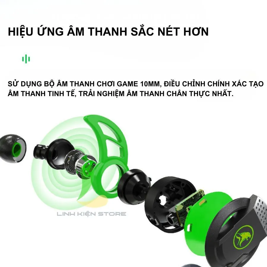 Ảnh Tai nghe chơi game HOSAN xMowi RX3 PRO trang bị mic rời cùng jack 3.5mm tiện lợi 4