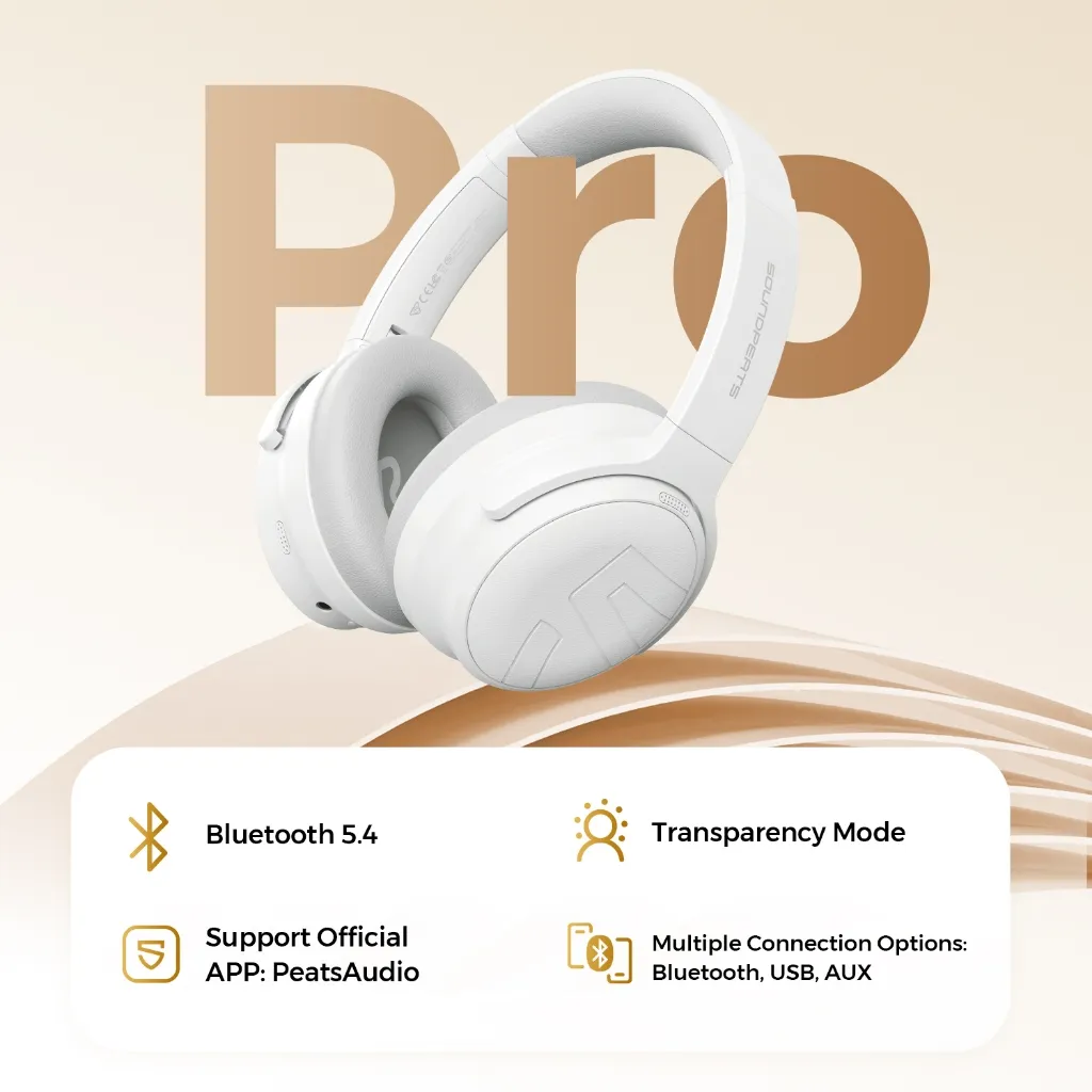 Ảnh Tai Nghe Chụp Tai Bluetooth SoundPEATS Space Pro | Pin 151 Giờ | Hires Audio LDAC | Bluetooth 5.4 3