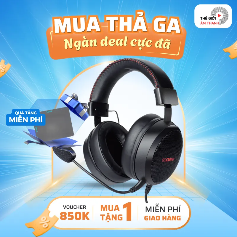 Ảnh Tai Nghe Chụp Tai Gaming Có Dây iCore G11 - CHÍNH HÃNG STORE 1