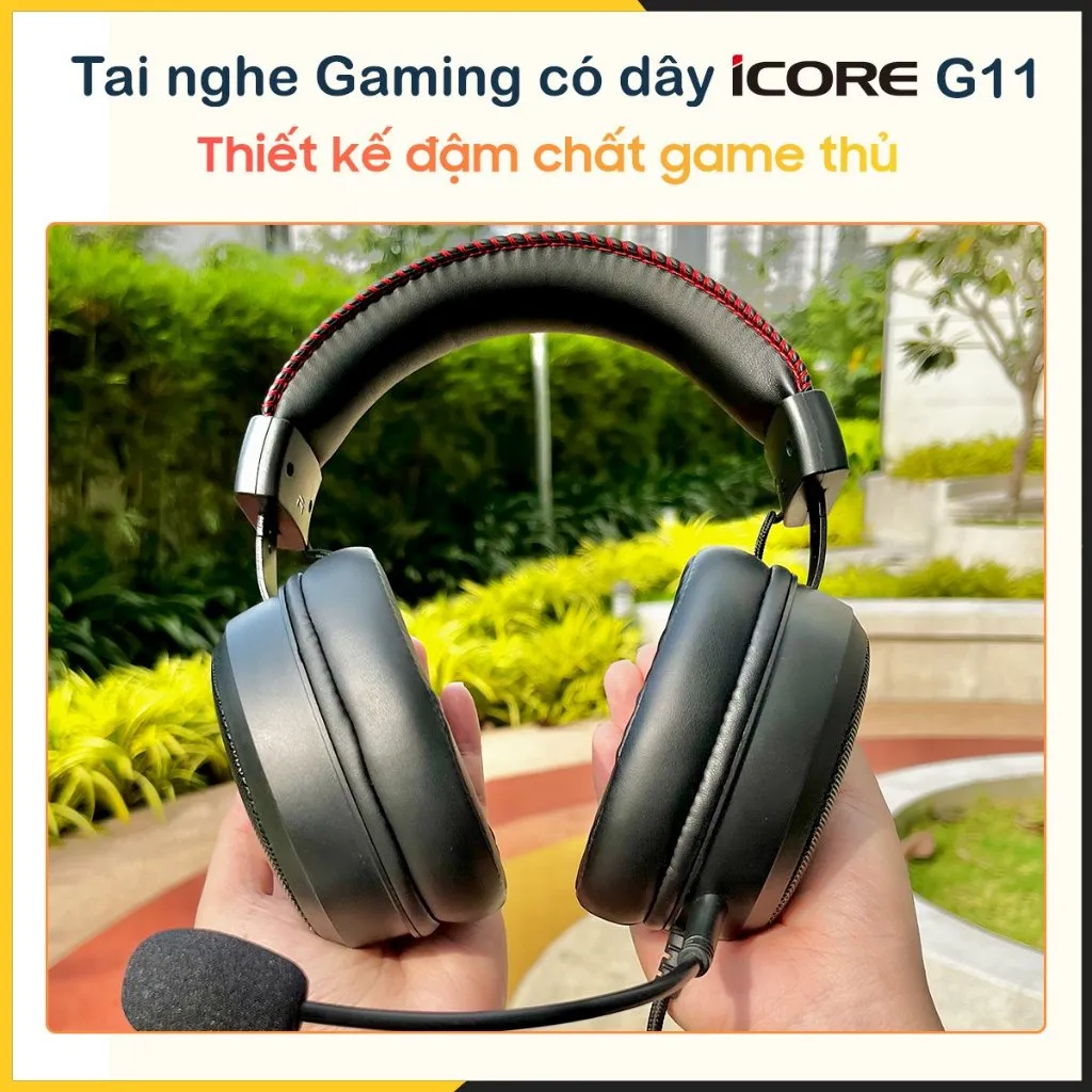 Ảnh Tai Nghe Chụp Tai Gaming Có Dây iCore G11 - CHÍNH HÃNG STORE 3