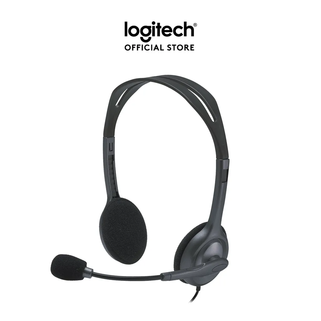 Ảnh Tai nghe chụp tai Logitech H111 - 1 jack 3.5mm, Mic khử giảm tiếng ồn, âm thanh nổi 1