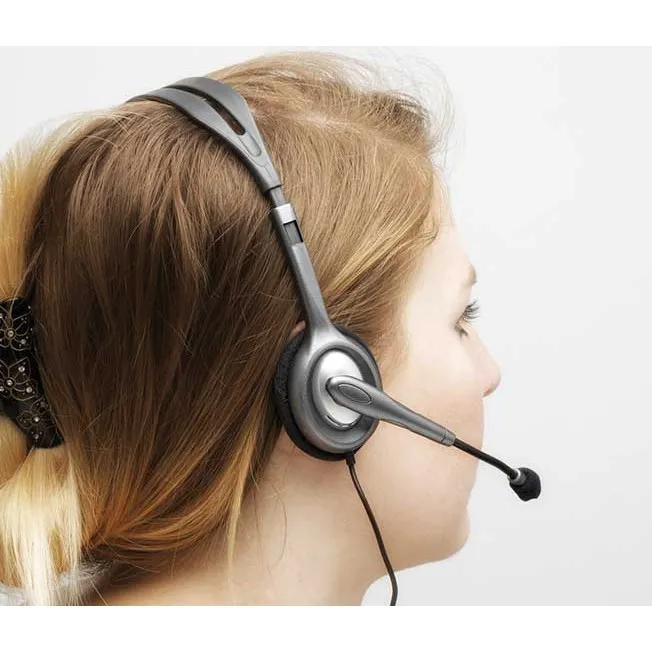 Ảnh Tai nghe chụp tai Logitech H110 - 2 jack 3.5mm, Mic khử giảm tiếng ồn, âm thanh nổi 3