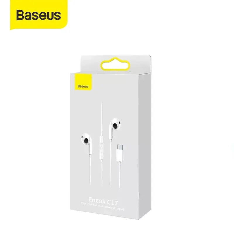 Ảnh Tai nghe có dây chân cắm Type-C Baseus Encok C17 tích hợp Micro dài 1.1M cho Android/Samsung/IP15pro/15promax/16pro 2