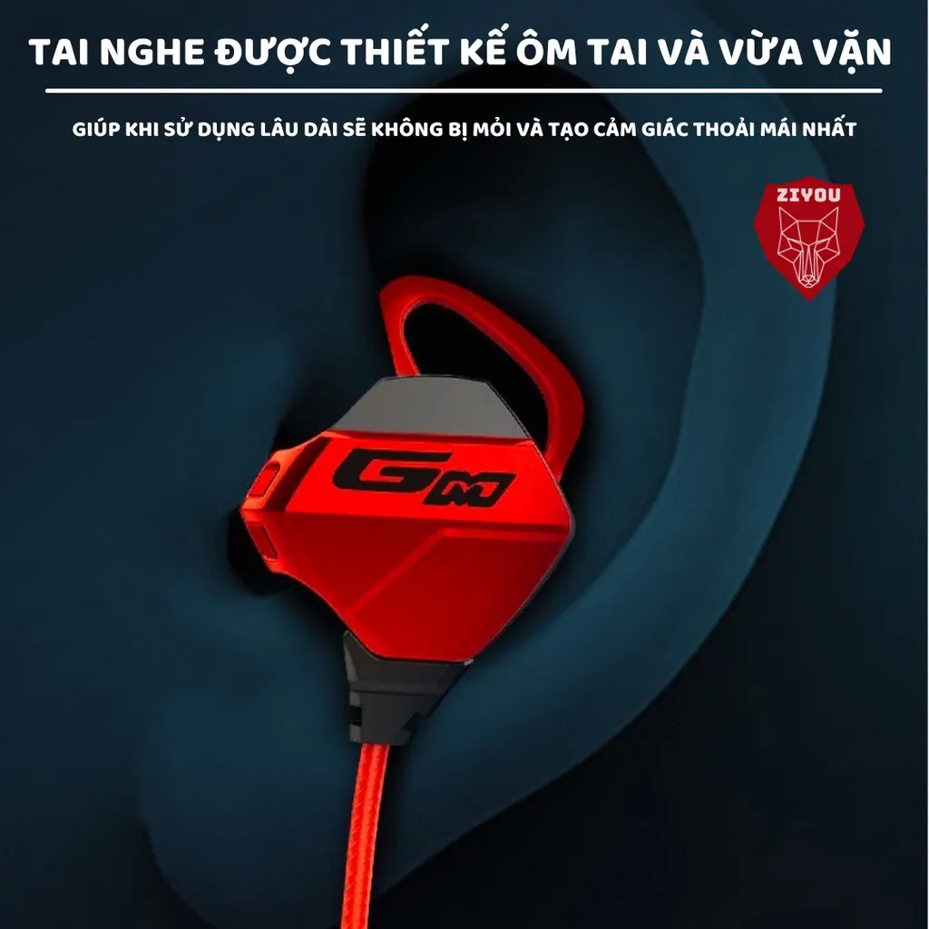 Ảnh Tai nghe có dây chống ồn cao cấp ZIYOU G10 gaming có mic rời tiện lợi dùng cho pc, laptop, điện thoại 2