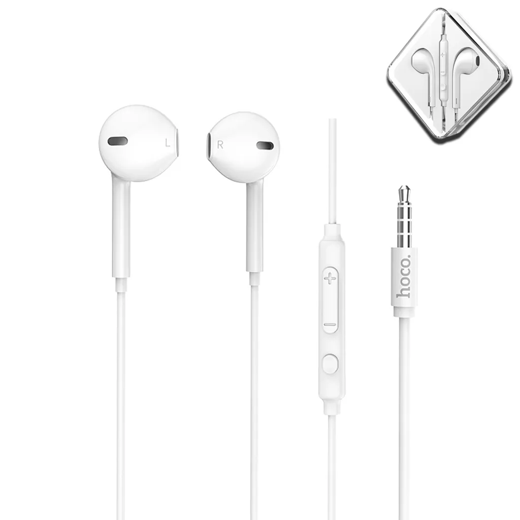 Ảnh Tai Nghe Có Dây Jack 3.5mm Chính Hãng HOCO dài 1.2m tích hợp Micro tiện lợi, chất liệu bền bỉ 1
