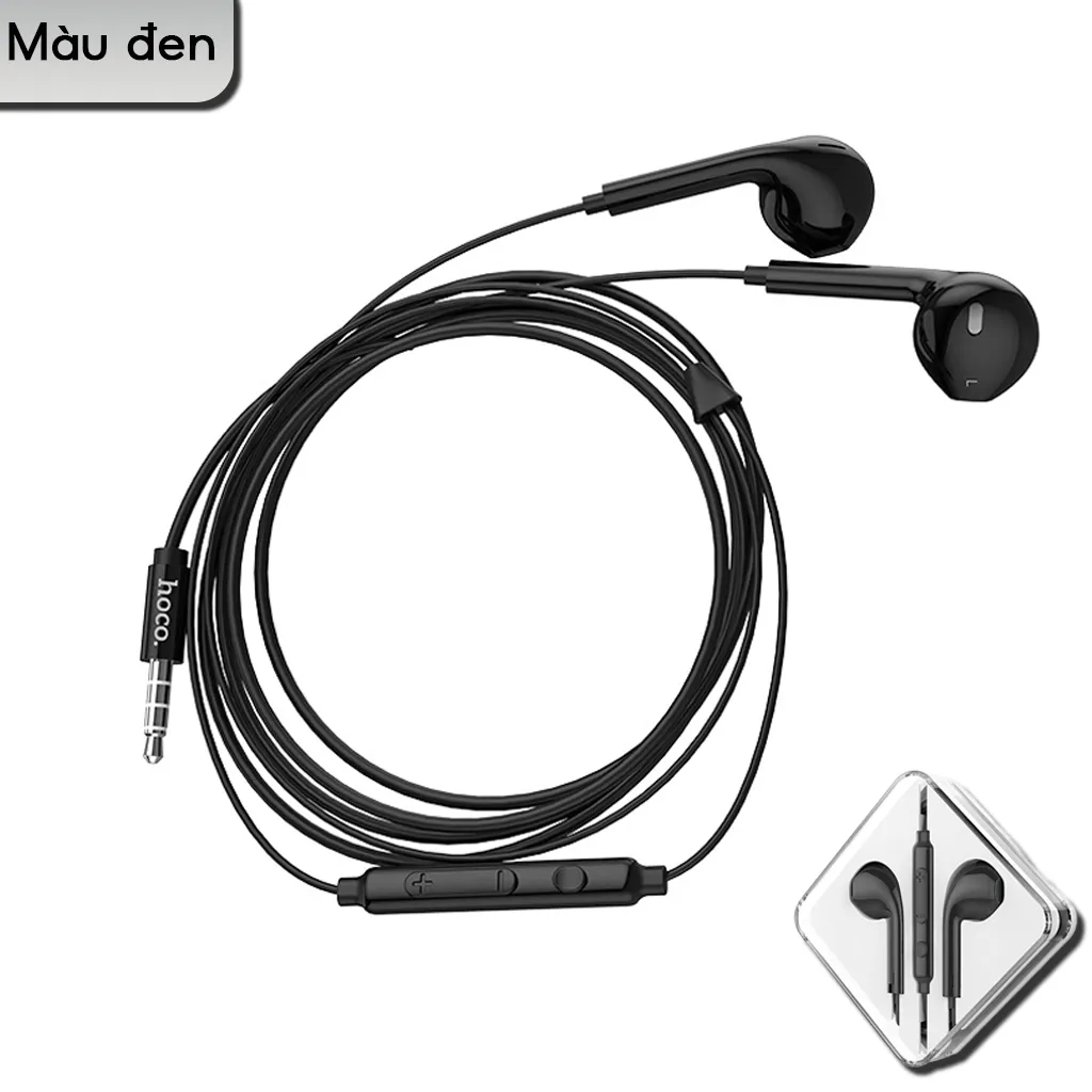 Ảnh Tai Nghe Có Dây Jack 3.5mm Chính Hãng HOCO dài 1.2m tích hợp Micro tiện lợi, chất liệu bền bỉ 2