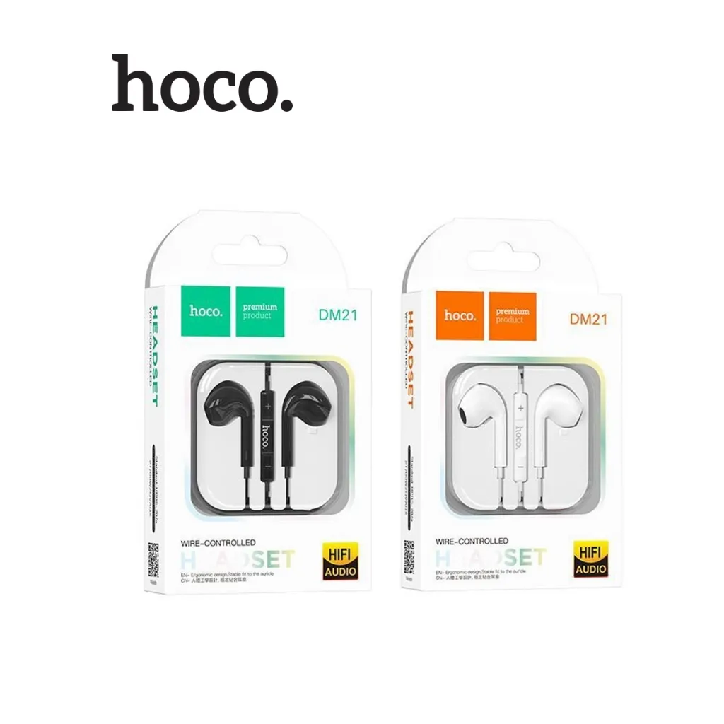 Ảnh Tai Nghe có dây jack 3.5mm Hoco DM21 dây tròn siêu bền hỗ trợ micro đàm thoại dài 120cm 3