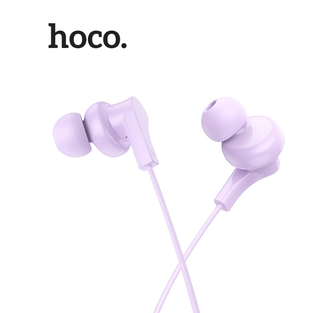 Ảnh Tai nghe có dây  jack cắm 3.5mm Hoco M114 , hỗ trợ mic đàm thoại , dây dài 120cm , nút cao su chống tiếng ồn 4