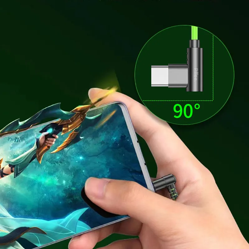 Ảnh Tai nghe có dây Pffee 3.5mm / Type C hifi Tai nghe trò chơi Tai nghe siêu trầm có micrô khử tiếng ồn 3
