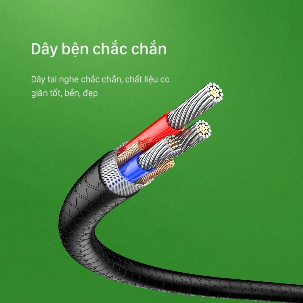 Ảnh Tai Nghe Có Dây Wook RE101S Cổng Kết Nối 3.5mm Âm Thanh Sắc Nét Dây Bền Chắc Chắn Bảo Hành Chính Hãng 4