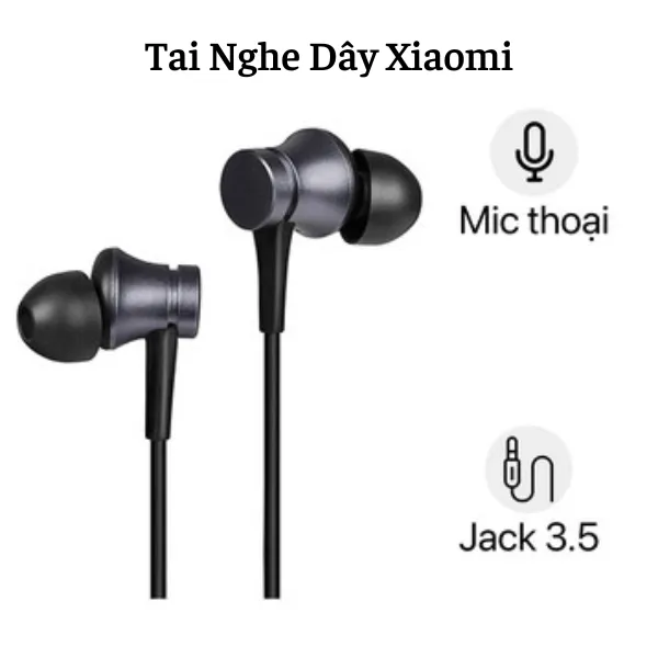 Ảnh Tai nghe dây nhét tai Xiaomi thiết kế đơn giản thời trang Vinzy HÀNG 1:1 - bảo hành 6 tháng lỗi 1 đổi 1 1