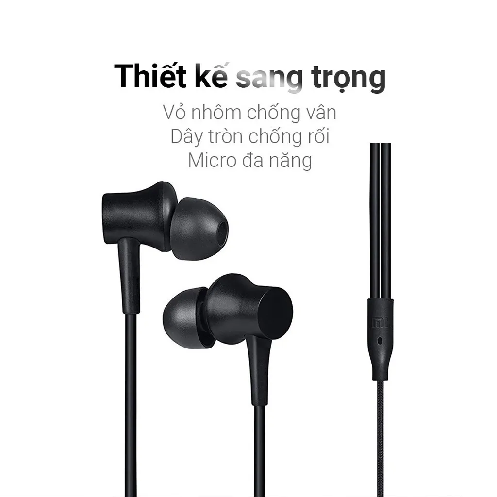 Ảnh Tai nghe dây nhét tai Xiaomi thiết kế đơn giản thời trang Vinzy HÀNG 1:1 - bảo hành 6 tháng lỗi 1 đổi 1 3