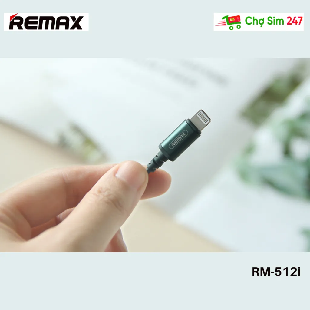 Ảnh Tai nghe dây REMAX RM-512i chân L - Hợp kim nhôm + ABS - tai nghe có dây dành cho điện thoại 2