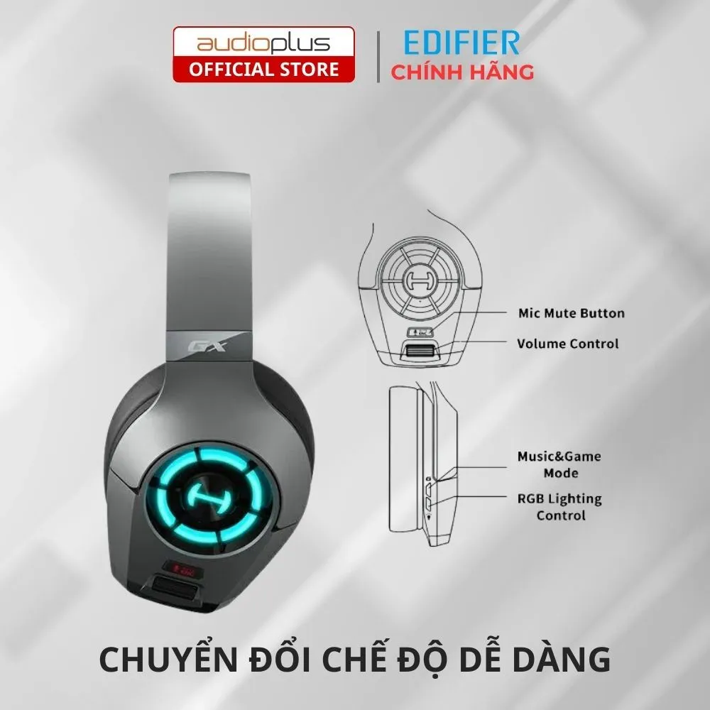 Ảnh Tai nghe gaming máy tính EDIFIER HECATE Gx - Hi-Res Audio - Mic đàm thoại rõ nét, có khử ồn 4