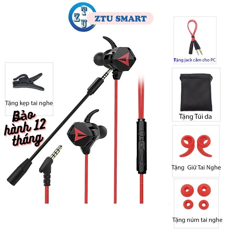 Ảnh Tai nghe gaming ZTU SMART G901 chuyên chơi game PUBG mobile / FF / ROS / Tốc chiến mic rời 360 1