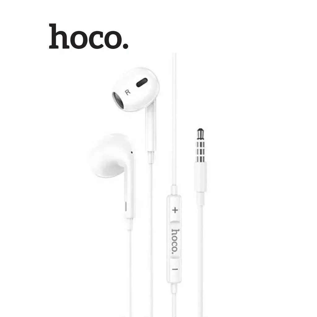 Ảnh Tai Nghe Hoco DM21 jack 3.5mm dây tròn siêu bền hỗ trợ micro đàm thoại dài 1.2M 1
