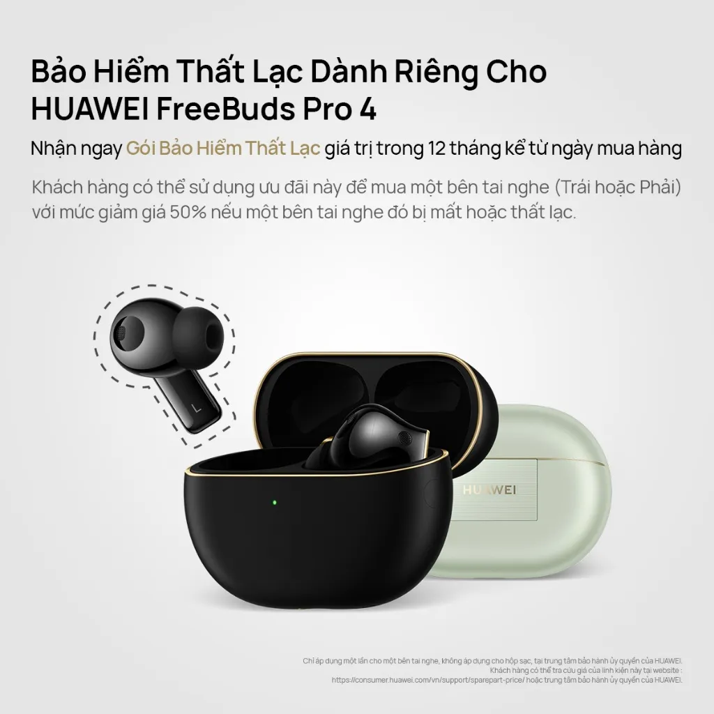 Ảnh Tai nghe HUAWEI FreeBuds PRO 4 Âm Thanh Trung Thực Driver Kép | Gọi Thoại Ổn Định Và Rõ Ràng|Chống Ồn Chủ Động Thông Mi 3