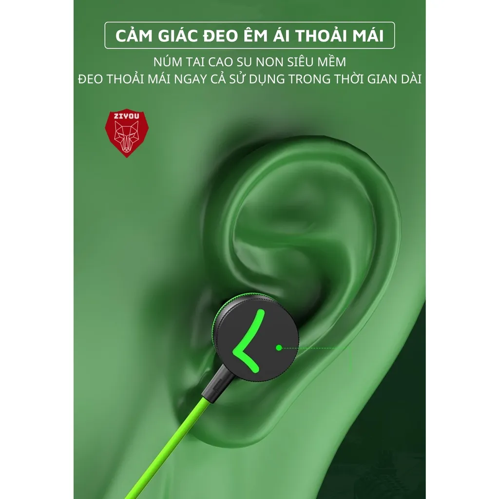 Ảnh Tai Nghe Điện Thoại Có Dây Ziyou XK036 Pro Âm Thanh Cực Đỉnh, Có Micro 2
