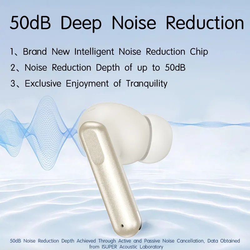 Ảnh Tai nghe iSuper Evo Buds ANC Pro Bluetooth 5.4 ANC 50dB Khử tiếng ồn, Chế độ chơi game và chất lượng âm thanh LDAC 3