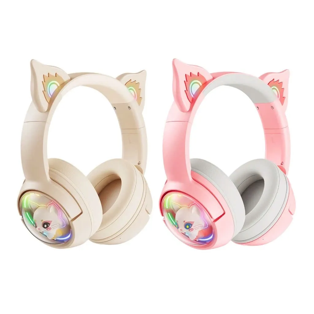 Ảnh Tai Nghe Không Dây Bluetooth ONIKUMA B5 RGB Có Tai Mèo Đầy Sức Hút - Hàng Chính Hãng 1