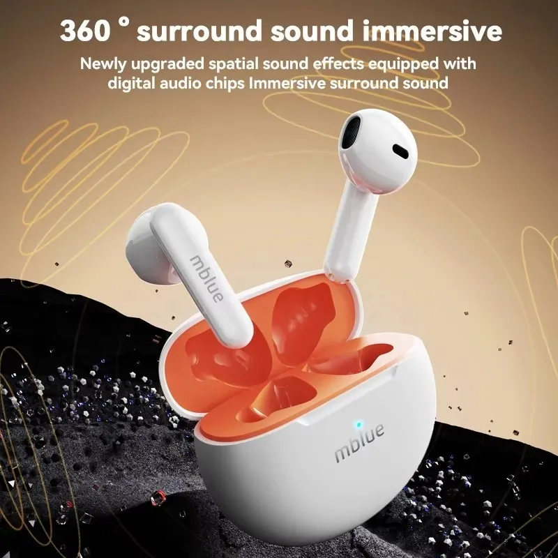 Ảnh Tai nghe không dây Meizu mblue AR10 360° Âm thanh vòm Tai nghe chống nước nửa tai Bluetooth có sử dụng độc lập 3