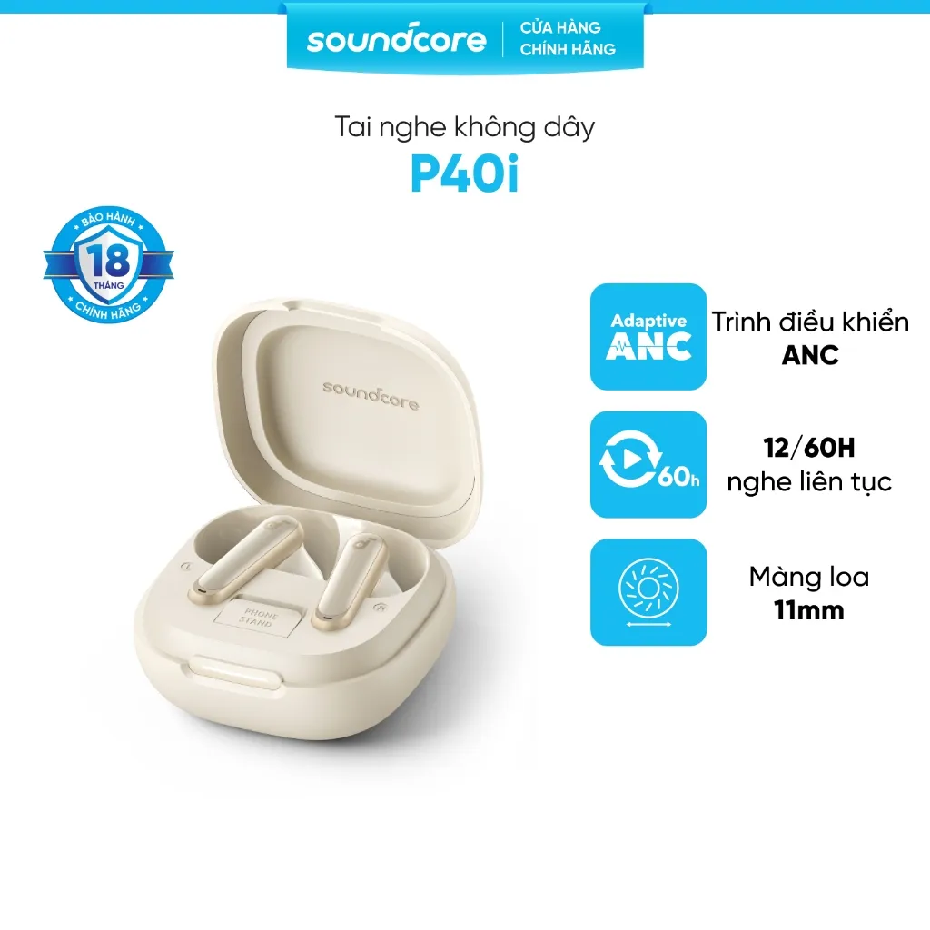 Ảnh Tai nghe không dây soundcore P40i | Chống ồn chủ động ANC | Pin siêu khủng | Đàm thoại vượt trội 2