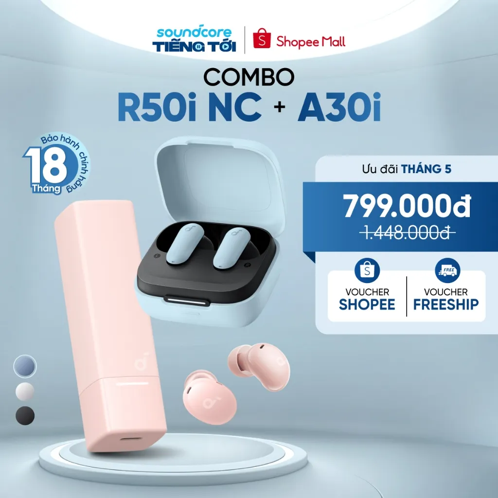 Ảnh Tai nghe không dây soundcore A30i + Tai nghe soundcore R50iNC 1