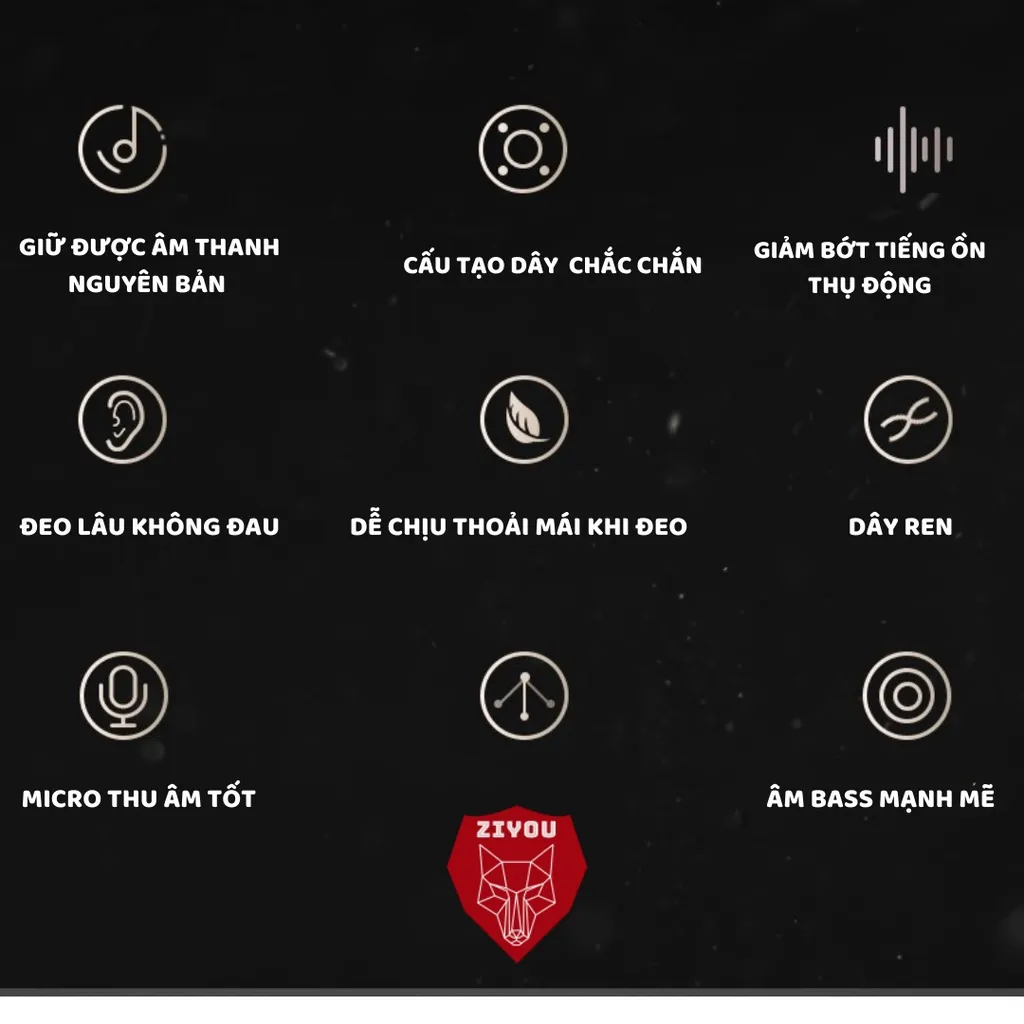 Ảnh Tai nghe nhét tai có dây ZIYOU AK2 nghe nhạc chơi game cực đã,âm thanh SUPER BASS,có mic đàm thoại,dành cho điện thoại 2
