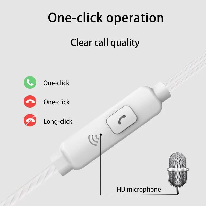 Ảnh Tai nghe nhét tai GOOJODOQ với jack cắm 3.5mm tích hợp micro tiện dụng 1