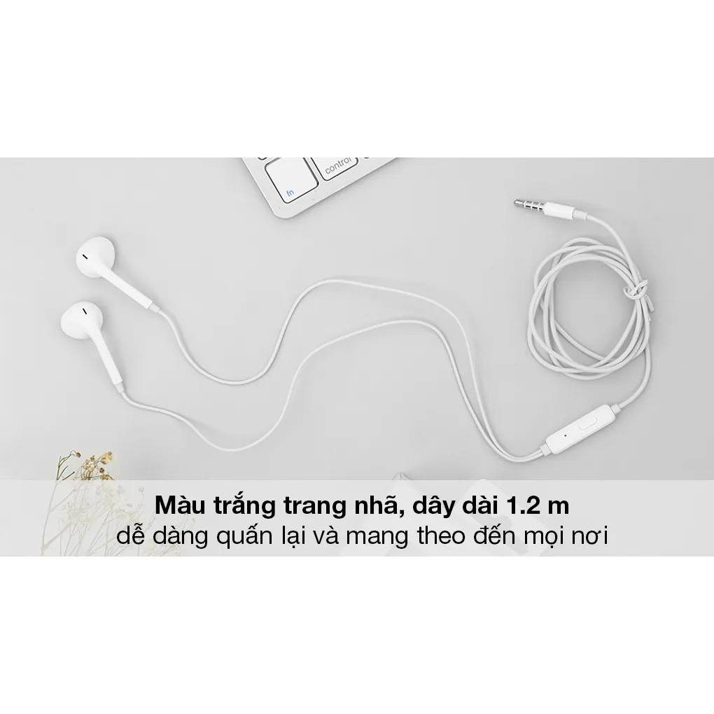 Ảnh Tai nghe nhét tai Jack 3.5mm N03 có dây chống ồn có mic tích hợp điều khiển âm lượng cho Oppo Samsung Sony Xiaom 2