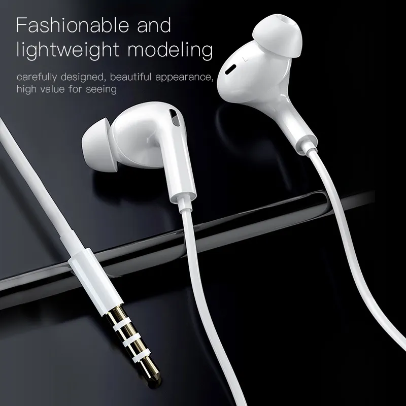 Ảnh Tai nghe nhét tai 
KUULAA dây dẹt cổng lightning type C hỗ trợ điều chỉnh âm lượng thích hợp cho iPhone Xiaomi Huawei 2