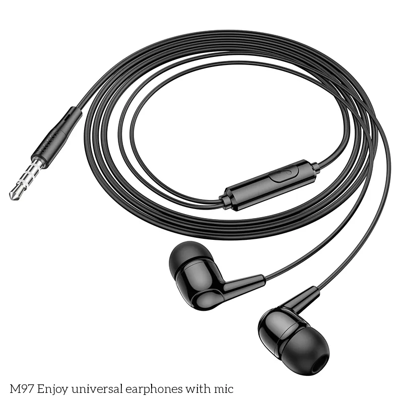 Ảnh Tai nghe nhét tai M97 dùng cho mọi điện thoại, laptop, máy tính bảng tai nghe có mic nghe gọi chân cắm jack 3.5mm 1