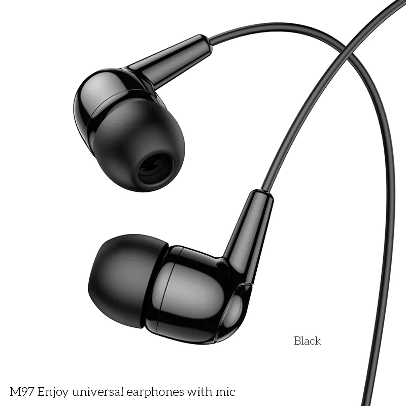Ảnh Tai nghe nhét tai M97 dùng cho mọi điện thoại, laptop, máy tính bảng tai nghe có mic nghe gọi chân cắm jack 3.5mm 2