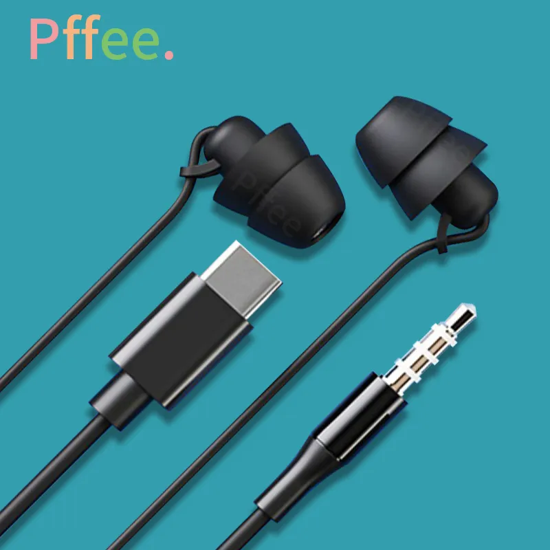 Ảnh Tai nghe nhét tai PFFEE giắc 3.5mm chống ồn âm thanh siêu trầm 1