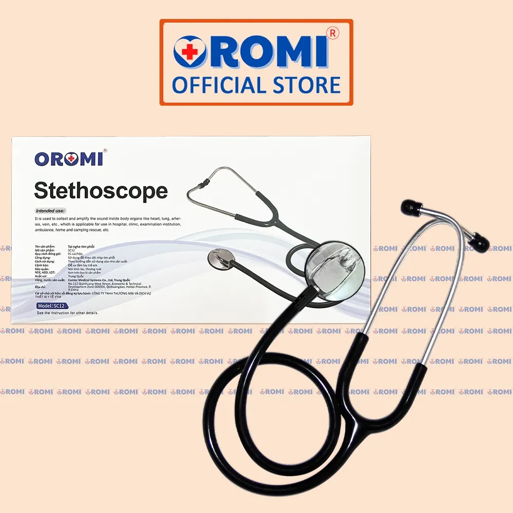 Ảnh Tai Nghe Tim Phổi Oromi SC12 - Ống Nghe Y Tế Chuyên Dùng Nghe Huyết Áp, Nhịp Tim 3