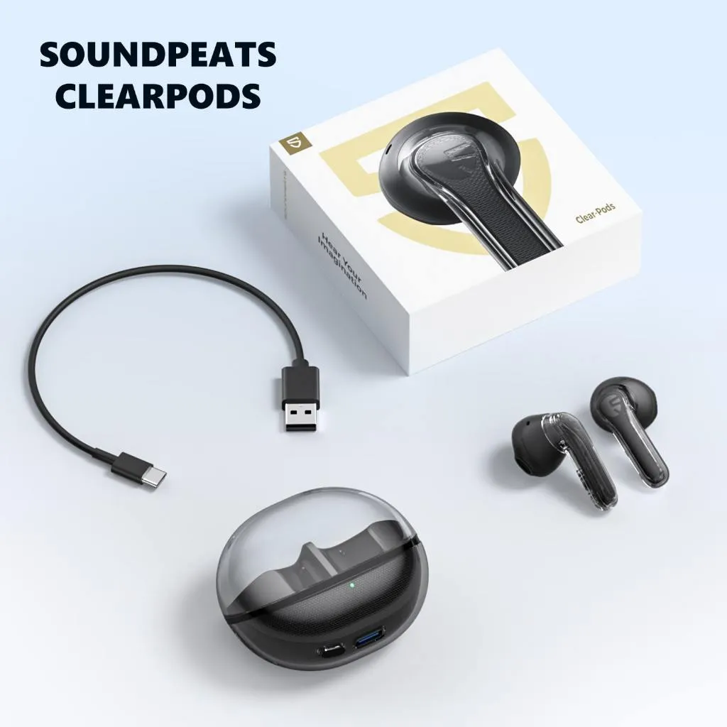 Ảnh Tai nghe True Wireless SoundPEATS Clear / ClearPods | Mic Kép ENC | Bluetooth 5.3 4