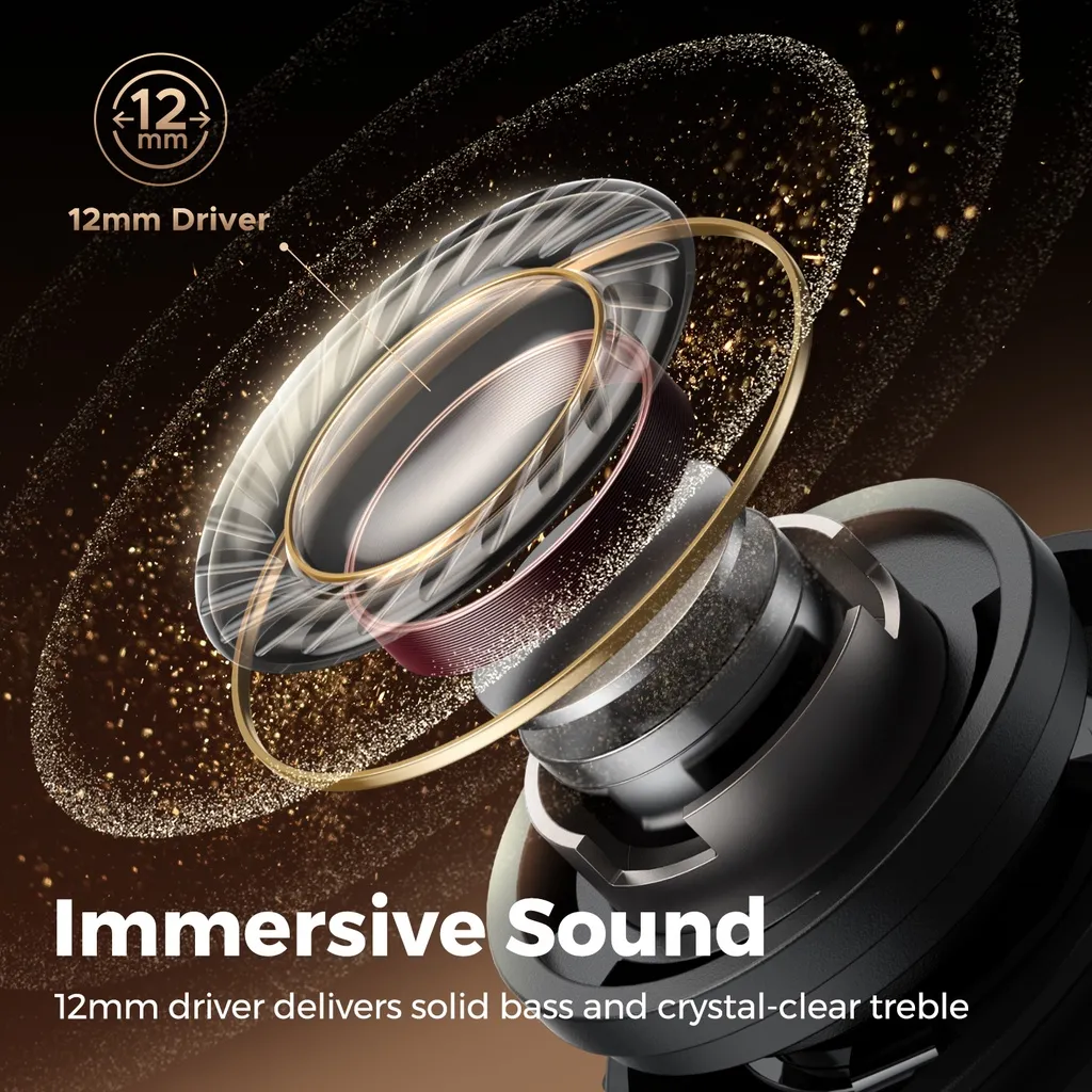 Ảnh Tai nghe True Wireless SoundPEATS Life | Case Giả Da | ANC 25dB | Bluetooth 5.2 (Đen) 4
