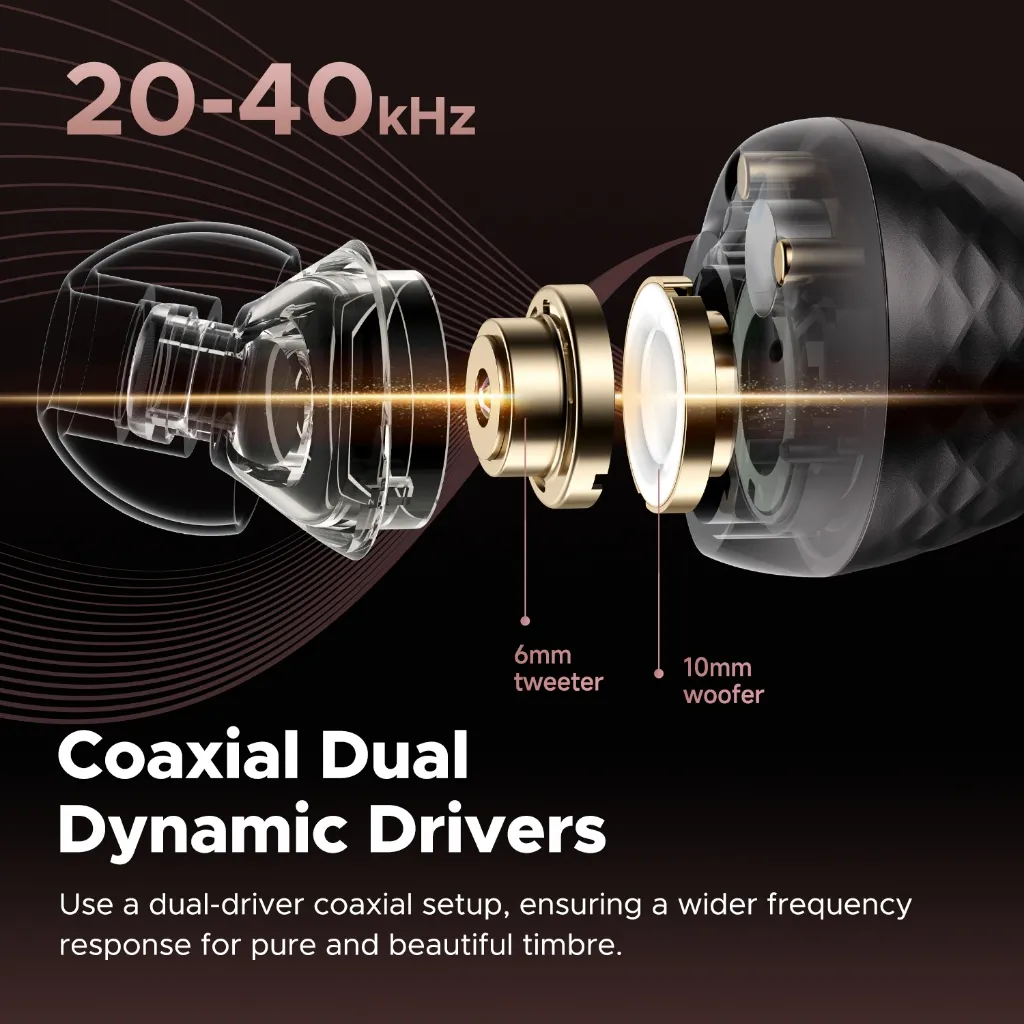 Ảnh Tai Nghe True Wireless SoundPEATS Engine 4 Dual Coaxial DD | Pin 12.5h Bluetooth 5.3 4