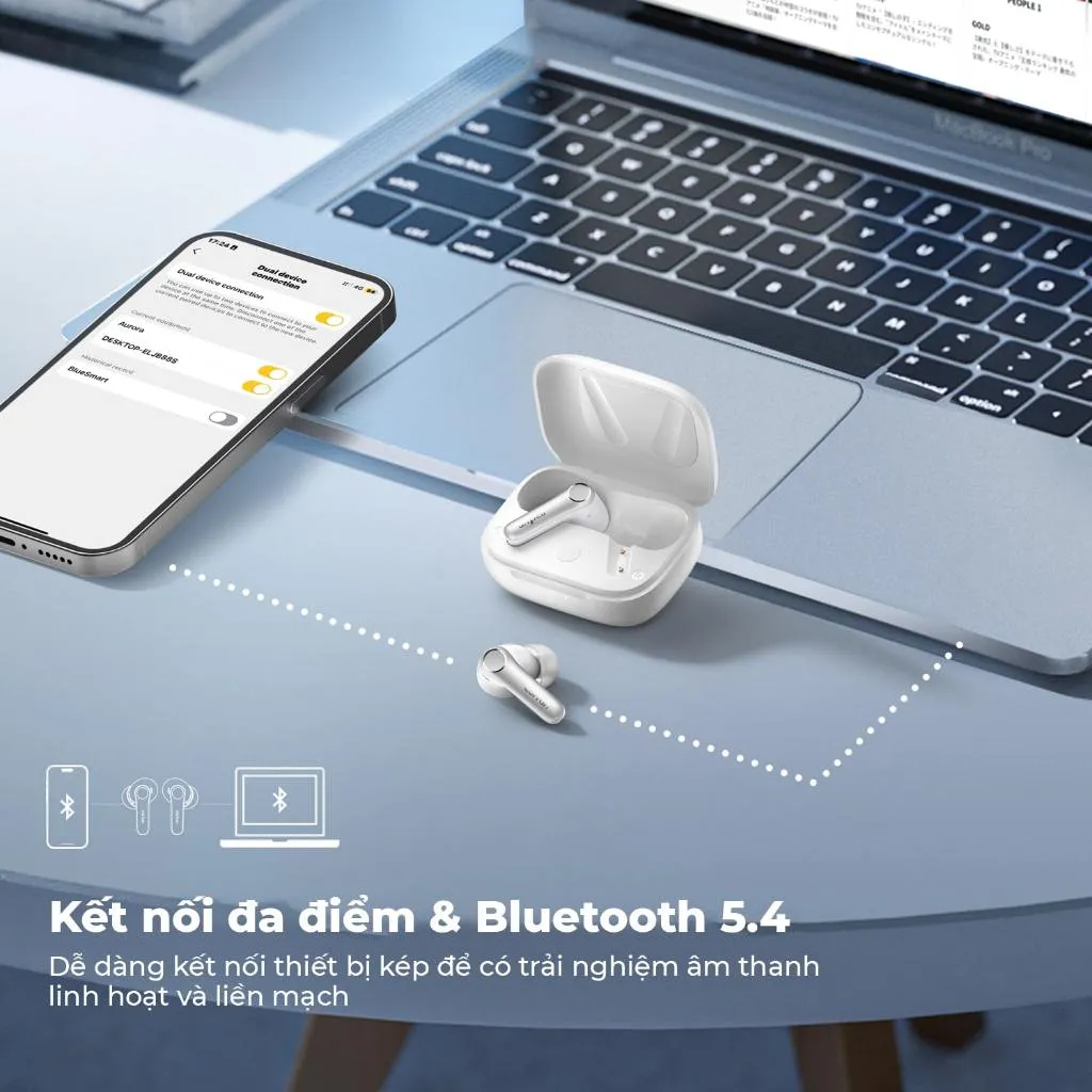 Ảnh Tai nghe True Wireless Earfun Air Pro 4 bluetooth 5.4 chống ồn Ultra ANC 50dB âm LDAC Aptx Lossless 3