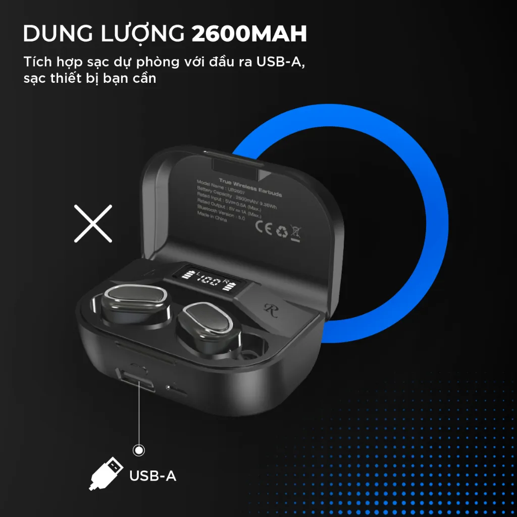 Ảnh Tai nghe True Wireless Stereo Energizer UB2607 - thiết kế nhỏ gọn, âm thanh chuẩn HD 3