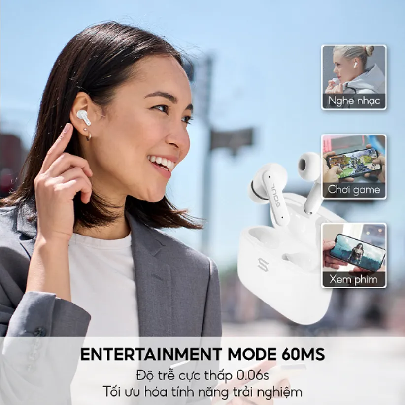 Ảnh Tai nghe TrueWireless SOUL S-Live 30 - Công nghệ chống ồn ENC, Kháng nước IPX4, Bluetooth 5.3, Độ trễ 60ms, BH 12 tháng 2