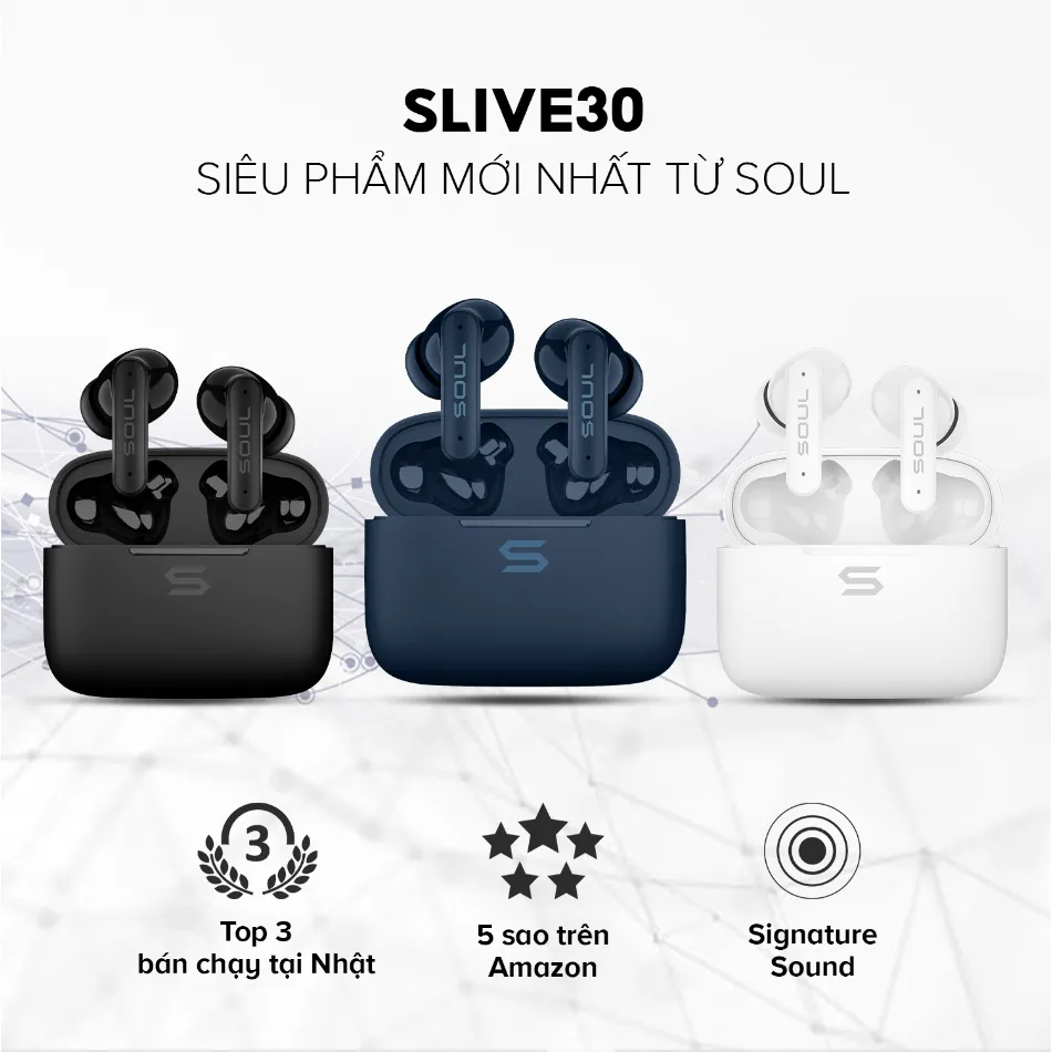Ảnh Tai nghe TrueWireless SOUL S-Live 30 - Công nghệ chống ồn ENC, Kháng nước IPX4, Bluetooth 5.3, Độ trễ 60ms, BH 12 tháng 3